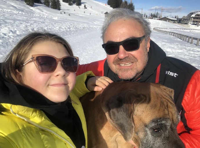 S dvanáctiletou dcerou Claudií vyrazil Martin Zounar na hory.