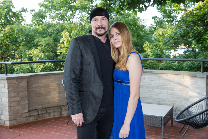 Bohuš Matuš s manželkou, která kvůli rodinným povinnostem přerušila studium konzervatoře.