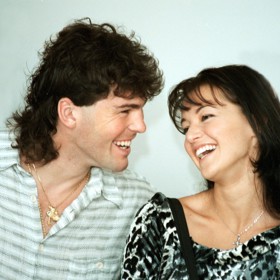 Archivní fotka Jaromíra Jágra s Ivou Kubelkovou.