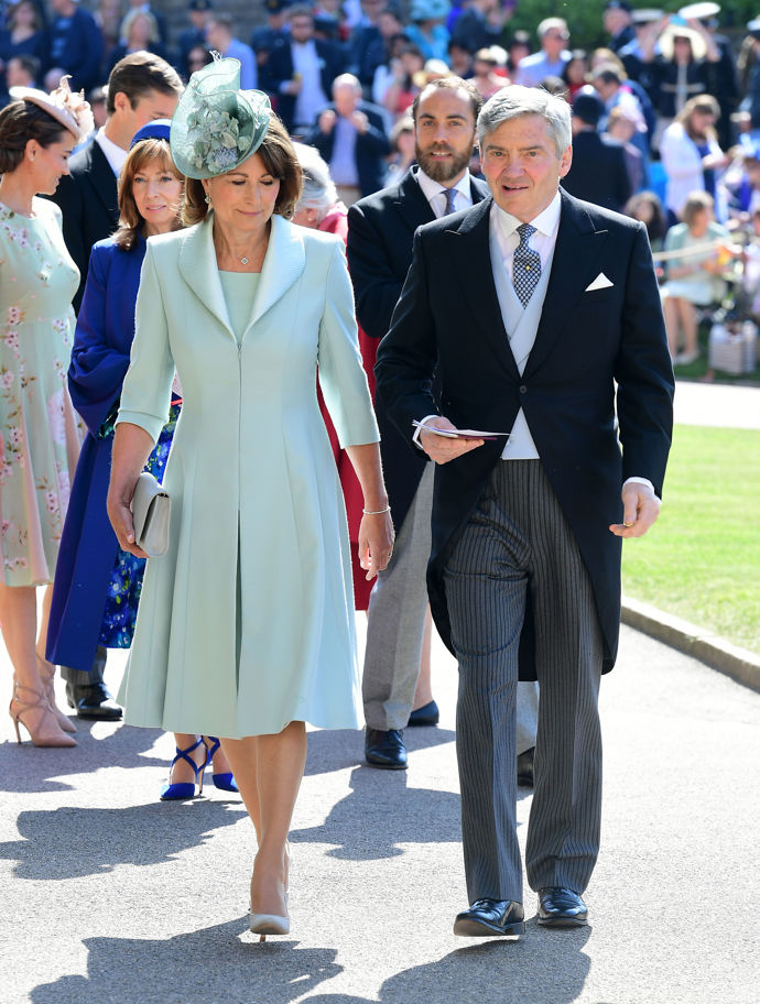 Rodiče Kate Middleton Carol a Michael nechyběli na svatbě Meghan Markle a prince Harryho v roce 2018.