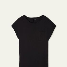 Volnočasové černé bavlněné dámské šaty. Tezenis, 349 Kč