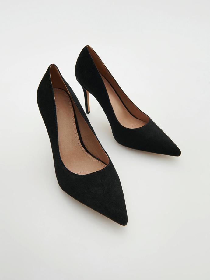 Kožené lodičky do špičky na vysokém podpatku. Reserved, 1299 Kč