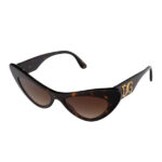 Masivní cat eye sluneční brýle Dolce & Gabbana s hnědým zvířecím vzorem. Alensa, 4089 Kč