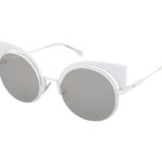 Bílo-stříbrné kovové cat eye Fendi sluneční brýle. Alensa, 5799 Kč