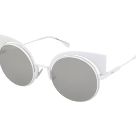Bílo-stříbrné kovové cat eye Fendi sluneční brýle. Alensa, 5799 Kč