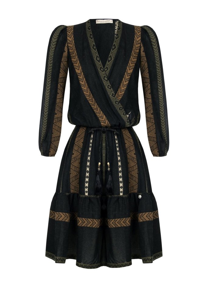 Černé šaty se vzory a výstřihem do V. Rinascimento, 1863 Kč