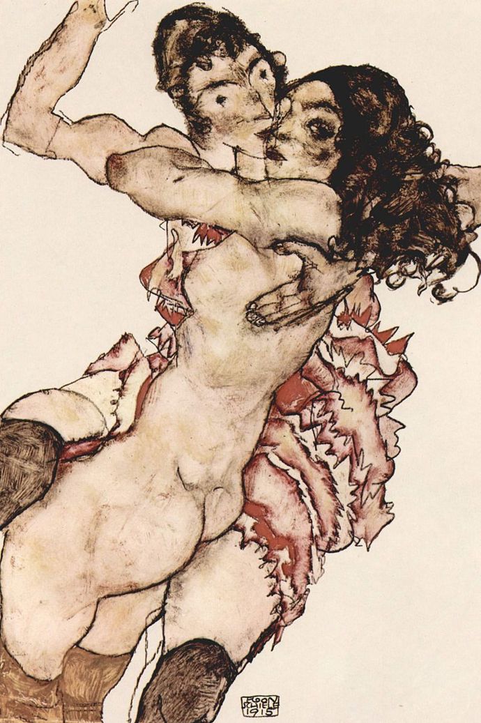 Egon Schiele však své akty mladých dívek hájil. 