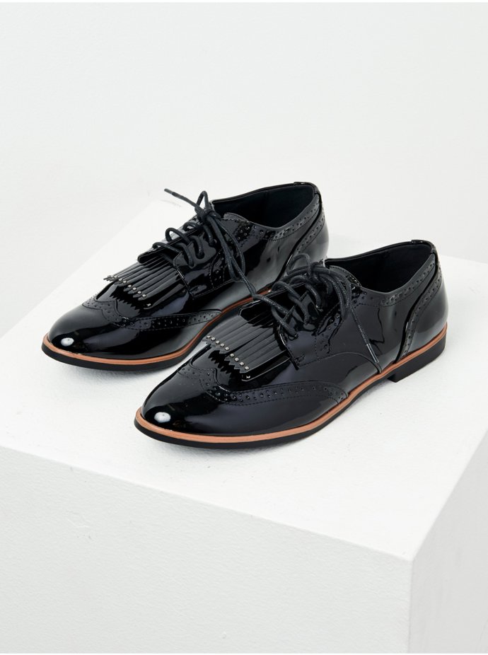 Dámské černé polobotky. CAMAÏEU, 559 Kč