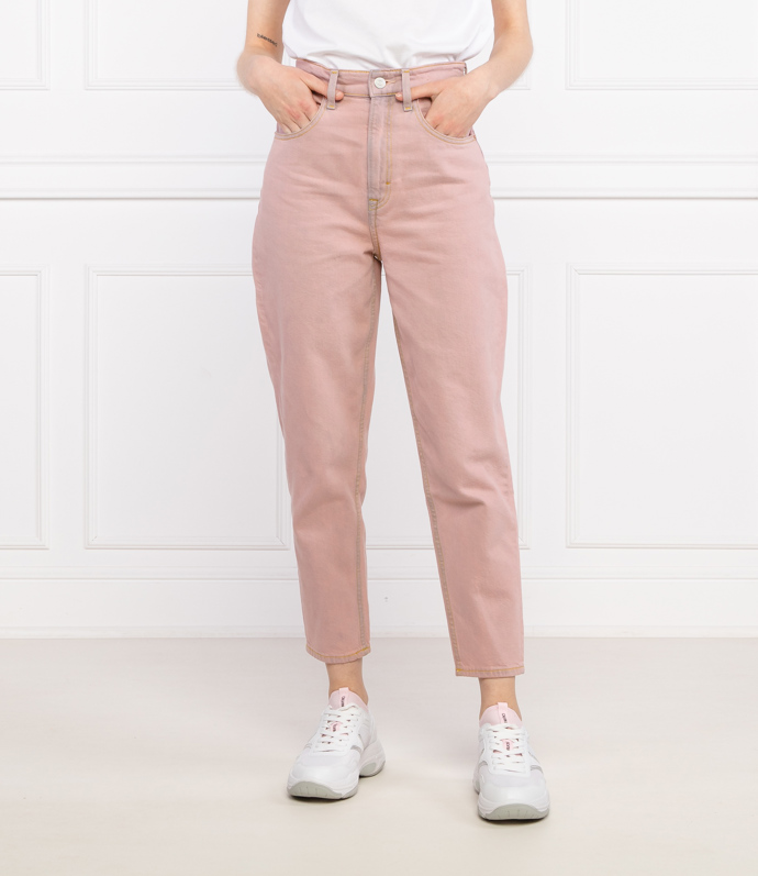 Růžové džíny s vysokým pasem Tommy Jeans. Gomez, 1899 Kč