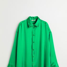 Dámská oversized halenka z tkané látky. H&M, 599 Kč