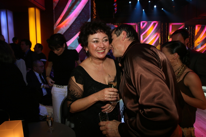 Jana Boušková působí po boku Václava Vydry velmi spokojeně.