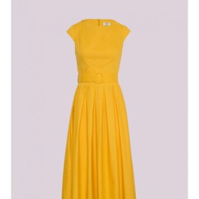 Vzdušné bavlněné žluté šaty na jaro i léto. Delavie, 2653 Kč