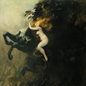 ...dovolil si nahou ženu posadit na šíleného koně a vznikl obraz Szał uniesień (Extáze).