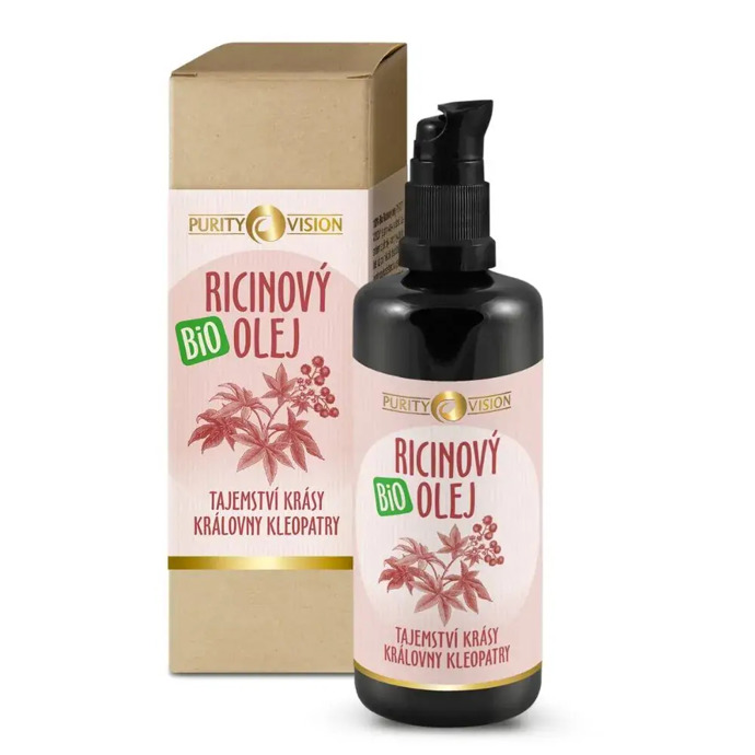 Olej s obsahem kyseliny ricinolejové, která má silné antioxidační a regenerační účinky. Purity Vision, 209 Kč