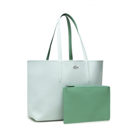 Modro-zelená oboustranná shopper kabelka. LACOSTE, 2586 Kč