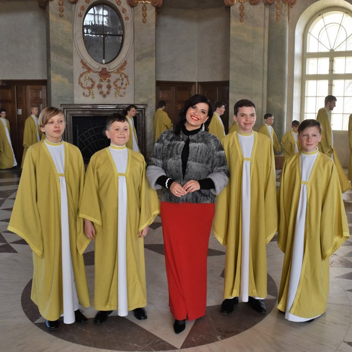 Chlapci ze sboru Boni Pueri byli ze setkání se známou operní pěvkyní nadšení.