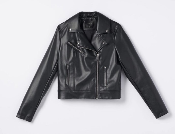 Koženková bunda v motorkářském stylu. Mohito, 899 Kč