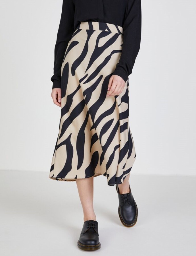 Černo-krémová vzorovaná sukně. VILA CLOTHES, 899 Kč