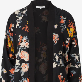 Černá přechodná bunda s květinami. ABOUT YOU, 879 Kč