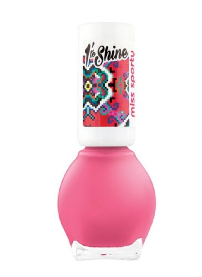 Lak na nehty 1'To Shine v růžovém odstínu. Miss Sporty, 36 Kč