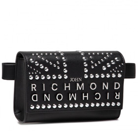 Černá ledvinka z imitace kůže s kovovou ozdobou. JOHN RICHMOND, 3058 Kč