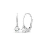 Jednoduché náušnice z bílého zlata se zirkonem. SOLUNA šperky, 3249 Kč