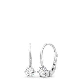 Jednoduché náušnice z bílého zlata se zirkonem. SOLUNA šperky, 3249 Kč