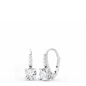 Nadčasové náušnice z bílého zlata se zirkony. SOLUNA šperky, 5016 Kč
