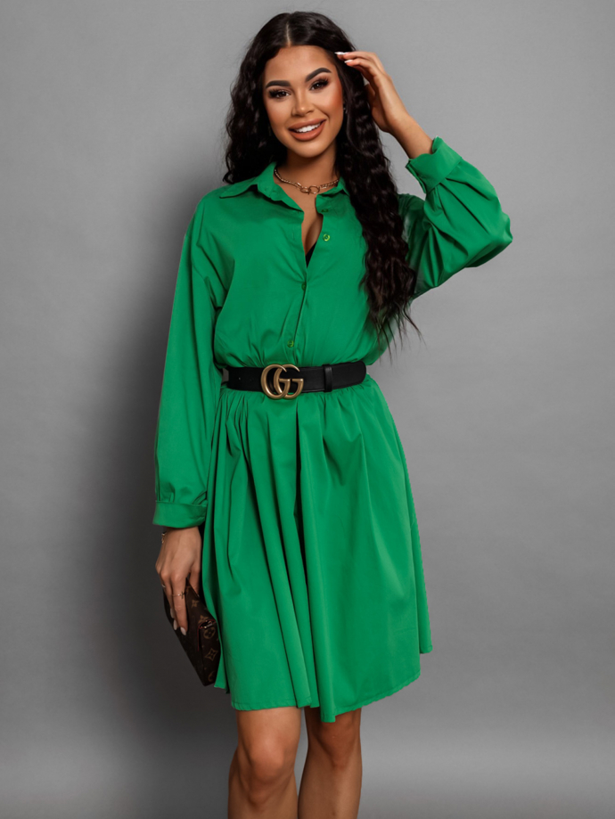 Košilové šaty v odstínu Bottega Green. Erika FASHION, 780 Kč