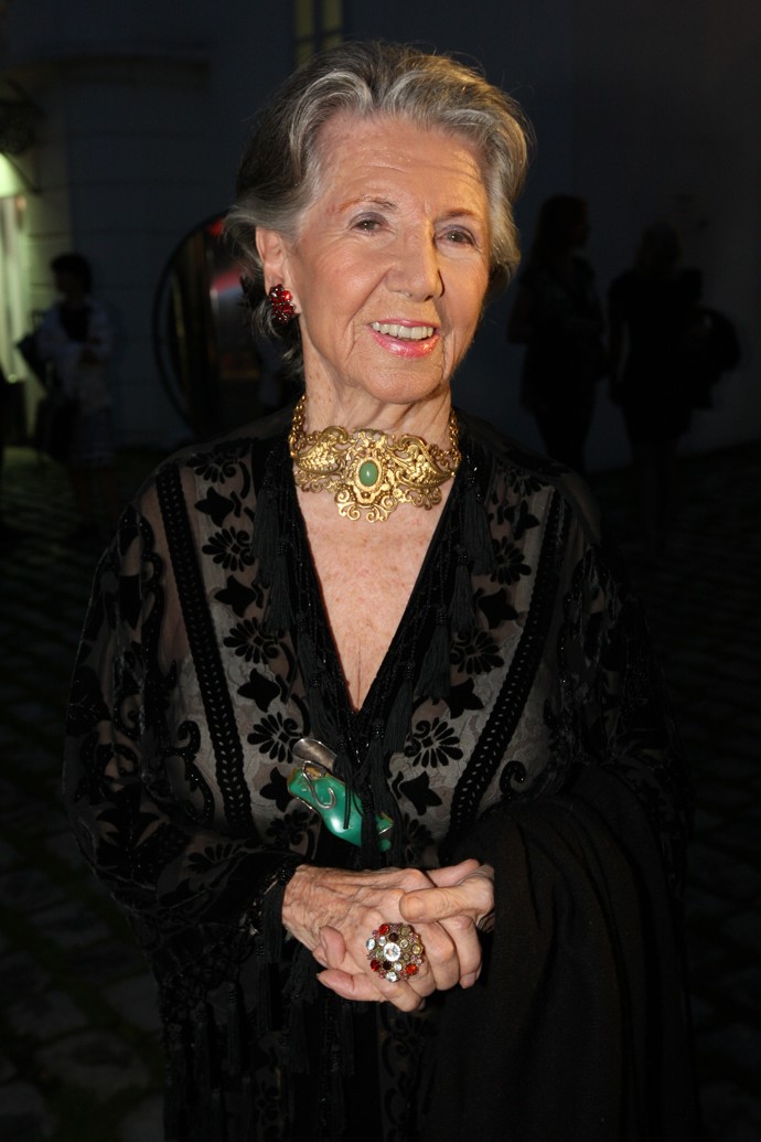 Meda Mládková na přehlídce Liběny Rochové.