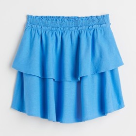 Modrá volánková minisukně. H&M, 749 Kč