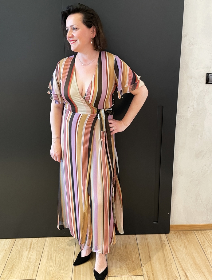 Maxi šaty se svislými pruhy. LIU JO, Fashion Arena Prague Outlet, 4349 Kč