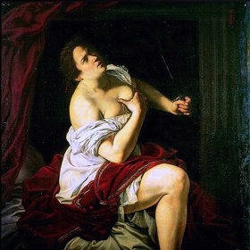 Lukrécie zemřela tragickou smrtí. Po znásilnění spáchala sebevraždu.