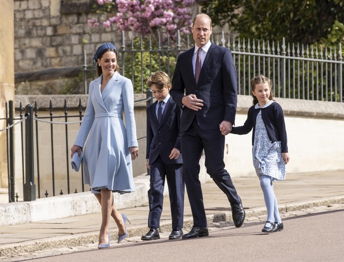 Princ William s vévodkyní Kate a jejich dětmi, princem Georgem a princeznou Charlotte