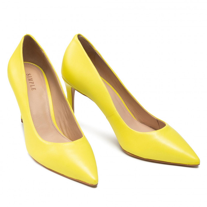 Žluté lodičky do špičky. SIMPLE, eObuv, 2145 Kč