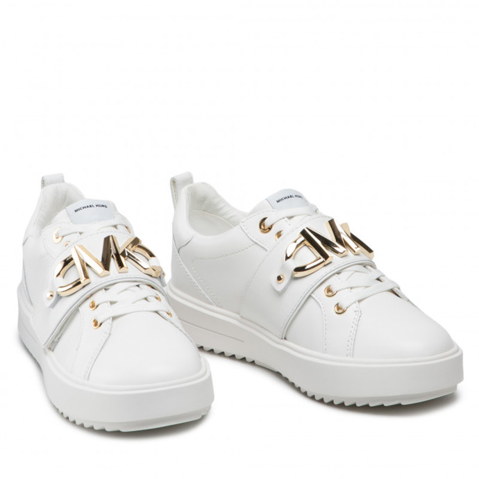 Luxusní bílé tenisky s kovovým zdobením. MICHAEL KORS, 5298 Kč