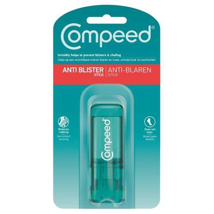 Tyčinku proti puchýřům byste si rovněž neměli zapomenout přibalit. Compeed, 94 Kč