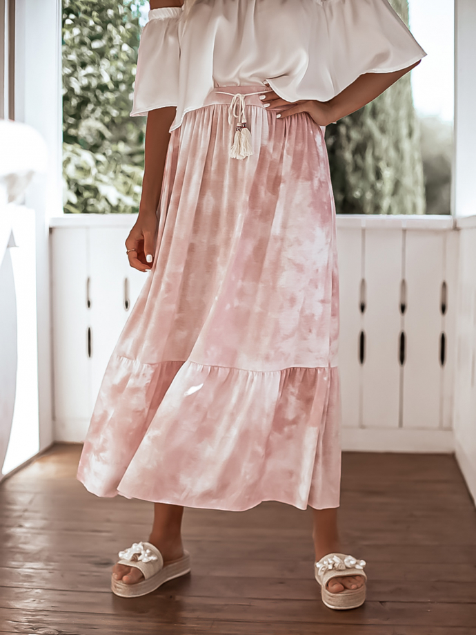 Batikovaná růžová sukně. Erika FASHION, 490 Kč