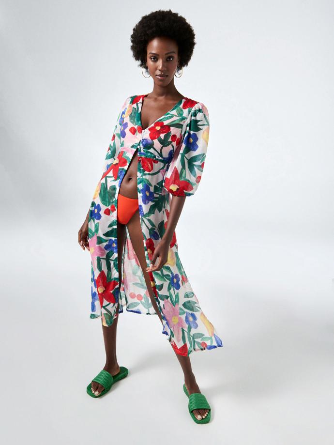 Vzorovaný plážový přehoz. RESERVED, 859 Kč