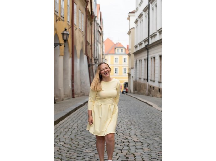 Žluté dámské jarní či letní šaty. Tedy´s, 1830 Kč