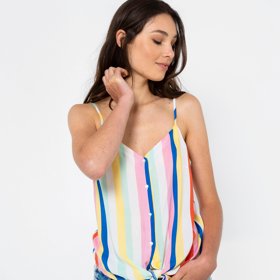 Světle modrý pruhovaný top. CAMAÏEU, 389 Kč