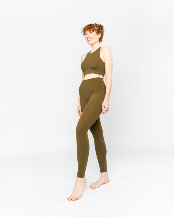 Dámské khaki legíny. Kinoko, 1197 Kč