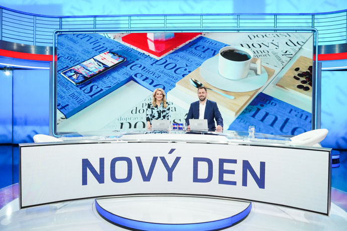 Nový den se vysílá každý všední den živě, od 5.55 do 9 hodin.
