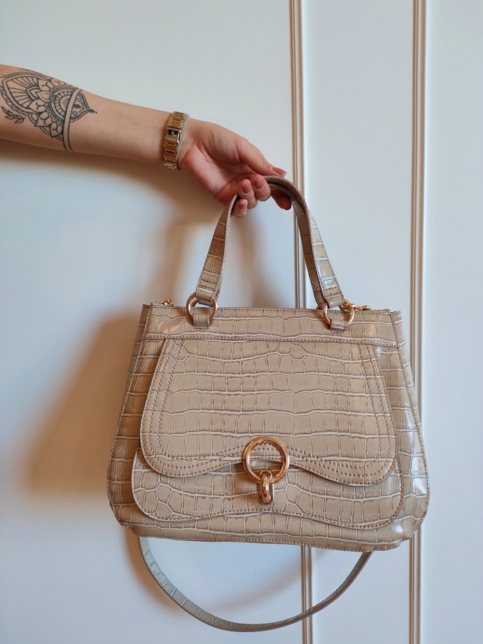 Béžová kabelka do ruky. Roccobarocco, Fashion Arena Prague Outlet, 2544 Kč