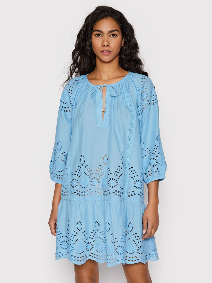 Plážové modré šaty. MELISSA ODABASH, MODIVO, 6398 Kč