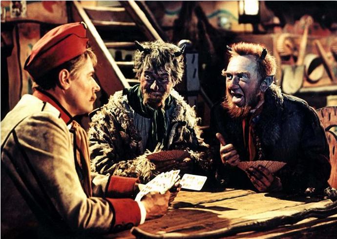 Jména čertů (Belial, Karborund, Omnimor) v pohádce Hrátky s čertem pocházejí z latiny a hebrejštiny.