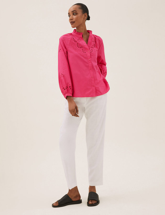 Elegantní růžová halenka. Marks&Spencer, 1299 Kč