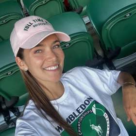 Modelka se těšila na tenistu Rafaela Nadala, ale nakonec se musela spokojit s mužskou čtyřhrou.