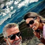 Jiří Langmajer a Adéla Gondíková letos tráví dovolenou v Dolomitech.