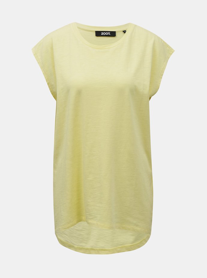 Žluté dámské dlouhé basic tričko. ZOOT.lab, 154 Kč
